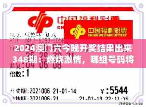 2024澳门六今晚开奖结果出来348期:燃烧激情,哪组号码将书写今晚的传奇?