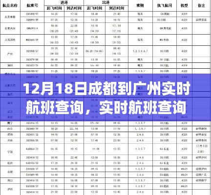 12月18日成都飞往广州实时航班查询与解析