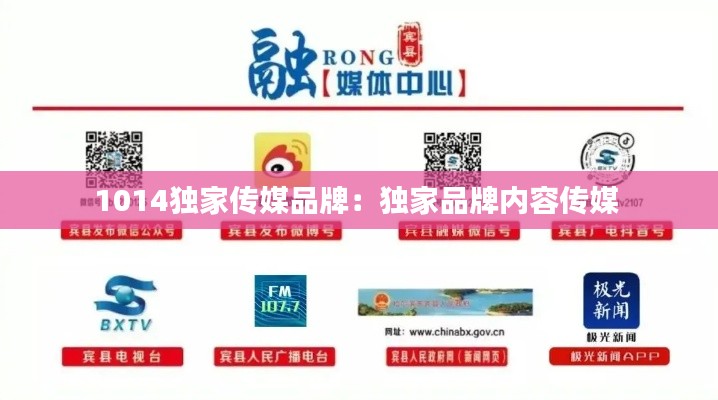 1014独家传媒品牌：独家品牌内容传媒 