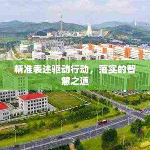 精准表述驱动行动,落实的智慧之道