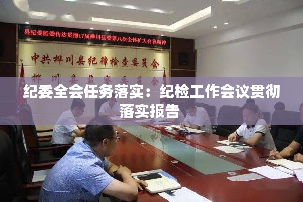 纪委全会任务落实:纪检工作会议贯彻落实报告