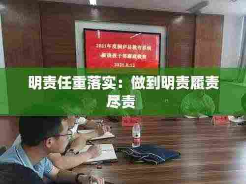 明责任重落实：做到明责履责尽责 