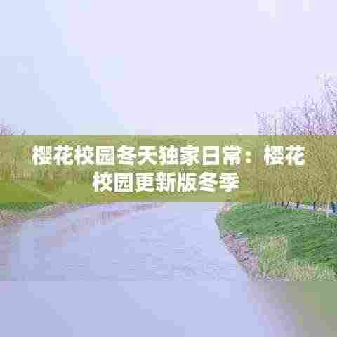樱花校园冬天独家日常：樱花校园更新版冬季 