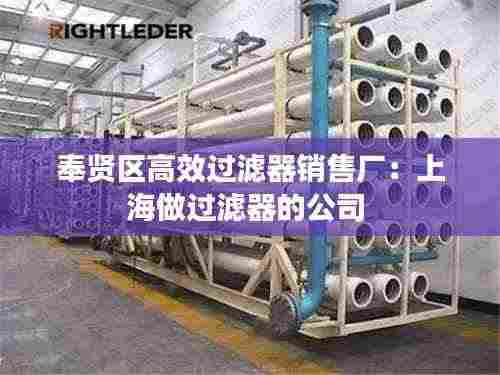 奉贤区高效过滤器销售厂：上海做过滤器的公司 