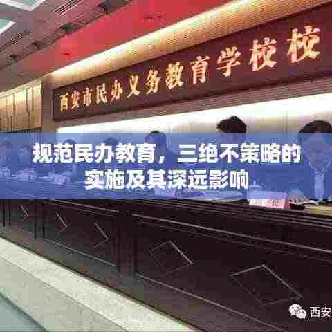 规范民办教育，三绝不策略的实施及其深远影响