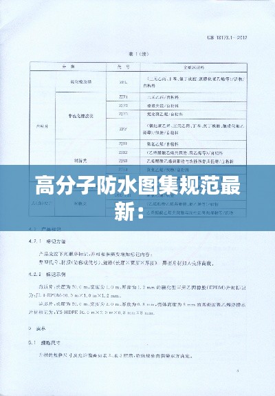 高分子防水图集规范最新: