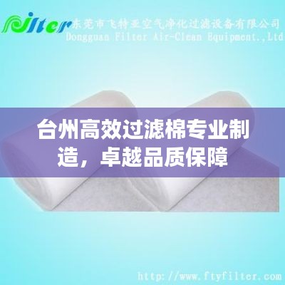 台州高效过滤棉专业制造,卓越品质保障