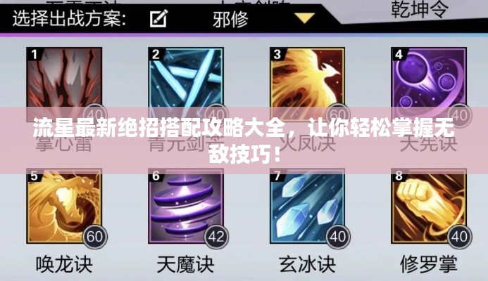 流星最新绝招搭配攻略大全，让你轻松掌握无敌技巧！