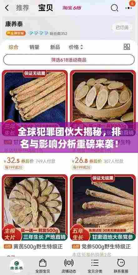 全球犯罪团伙大揭秘,排名与影响分析重磅来袭!