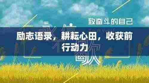 励志语录，耕耘心田，收获前行动力