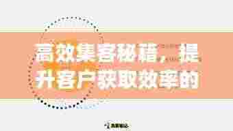 高效集客秘籍,提升客户获取效率的秘诀大揭秘!