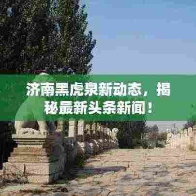 济南黑虎泉新动态，揭秘最新头条新闻！
