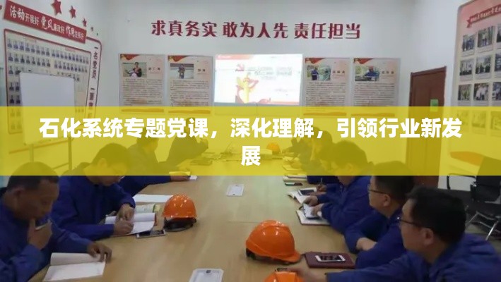 石化系统专题党课,深化理解,引领行业新发展
