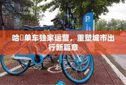 哈啰单车独家运营,重塑城市出行新篇章