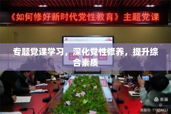 专题党课学习,深化党性修养,提升综合素质