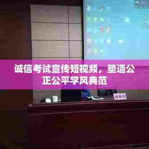 诚信考试宣传短视频，塑造公正公平学风典范